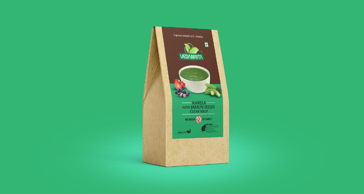 vedamrita soup label_karela