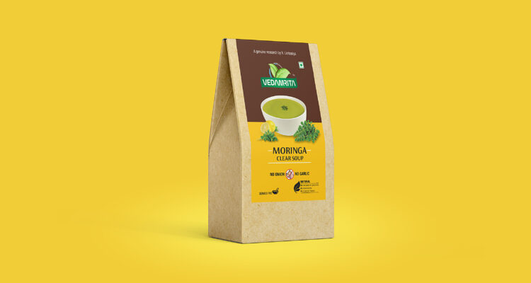 vedamrita soup label_moringa