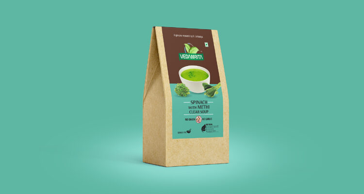 vedamrita soup label_spinach-methi