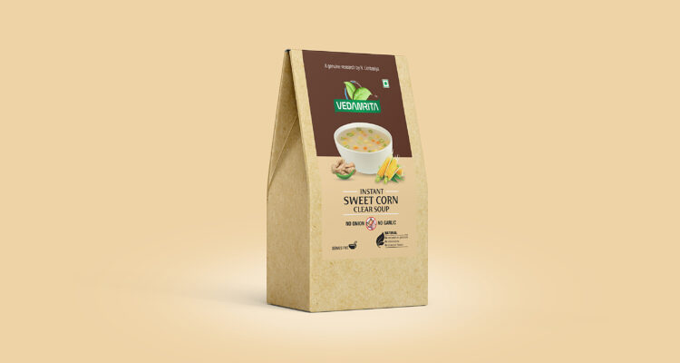 vedamrita soup label_sweet corn